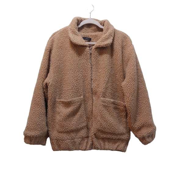 Zaful Tops - Zaful Ladies Long Sleeve Sherpa Style Pullover Top